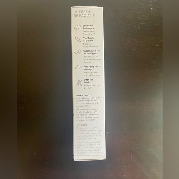 NIB PMD Clean Sonic Brush - Teal with brushed aluminum finish - Picture 5 of 7